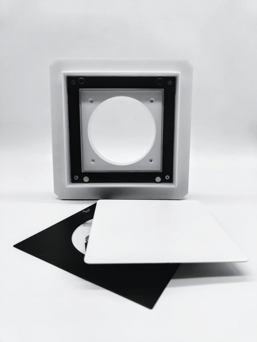 Теневой магнитный диффузор квадратный для потолков из гипсокартона 175х175/125 мм