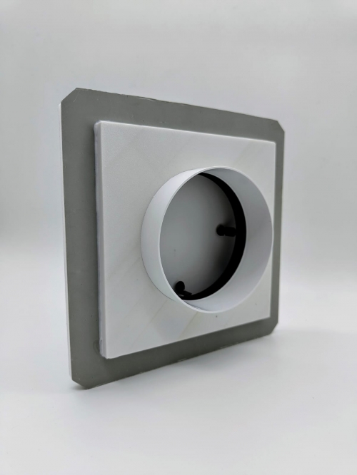 Теневой магнитный диффузор квадратный под плитку 175х175/125 мм