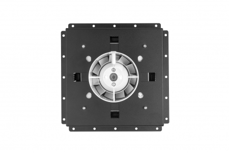 Теневой диффузор под плитку FoZa 237х237 с вентилятором на шарикоподшипнике 125СНК, обратный клапан, таймер+датчик влажности, черная, d125мм